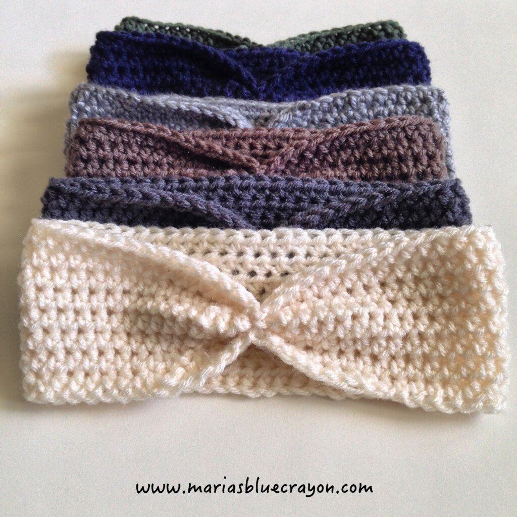Simple Crochet Ear Warmer Free Pattern For Beginners Maria 39 s Blue Crayon
