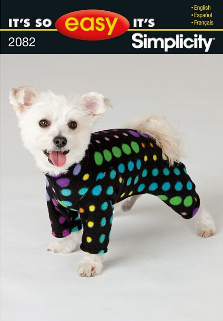 Simplicity 2082 From Simplicity Patterns Is A Dog Coat Sewing Free 
