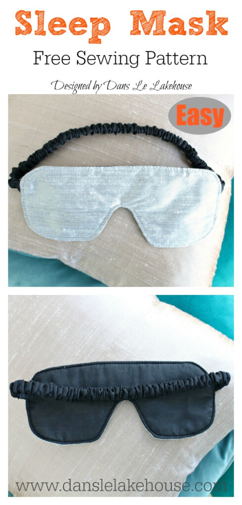 Sleep Mask Free Sewing Pattern