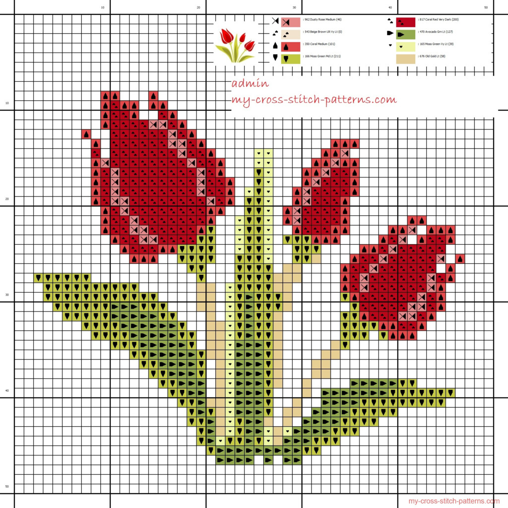 Small Flower Cross Stitch Patterns Free