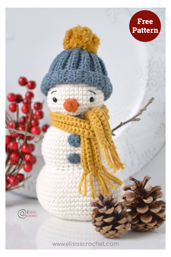 Snowman Amigurumi Free Crochet Pattern