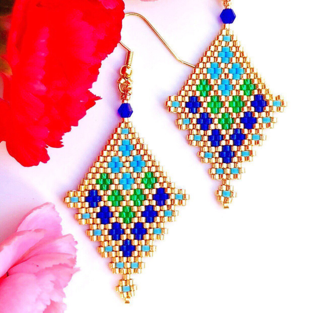 Sparkling Miyuki Beaded Earrings Patterns