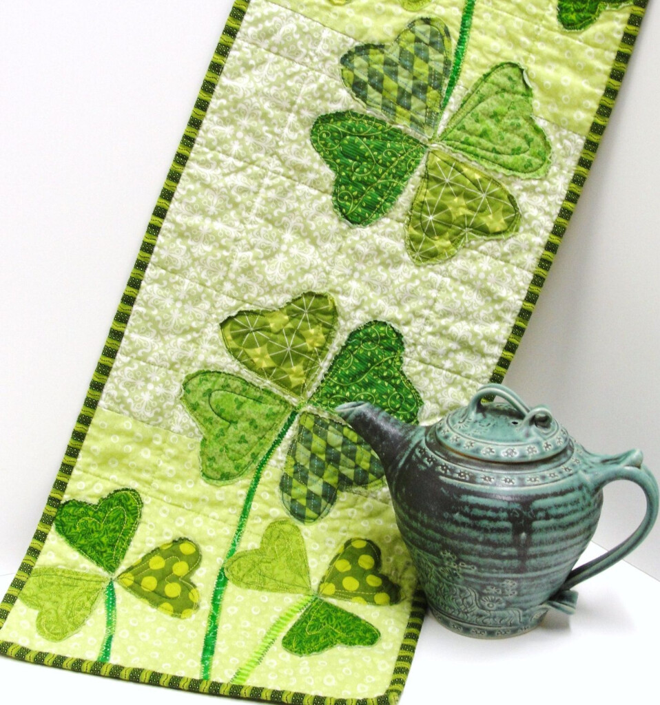 St Patrick 39 s Day Table Runner Pattern Free Web Patchwork Table Runners 