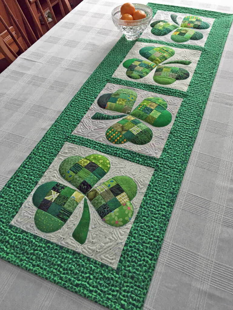 St Patrick 39 s Day Table Runner Pattern Free Web Patchwork Table Runners 