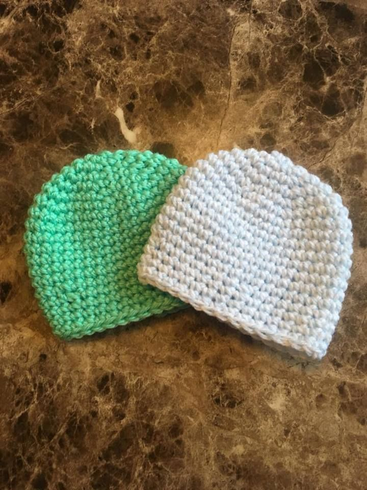 Super Easy Crochet Hat For Preemies Pattern And Video Tutorial This 