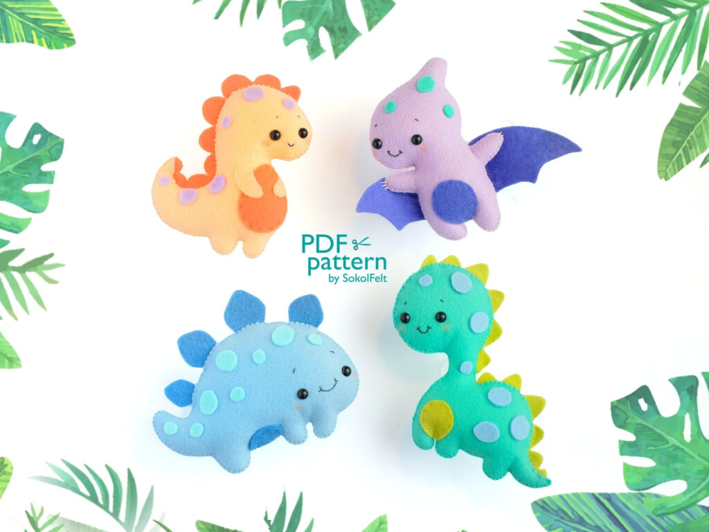 Template Free Printable Dinosaur Sewing Patterns Printables Template Free