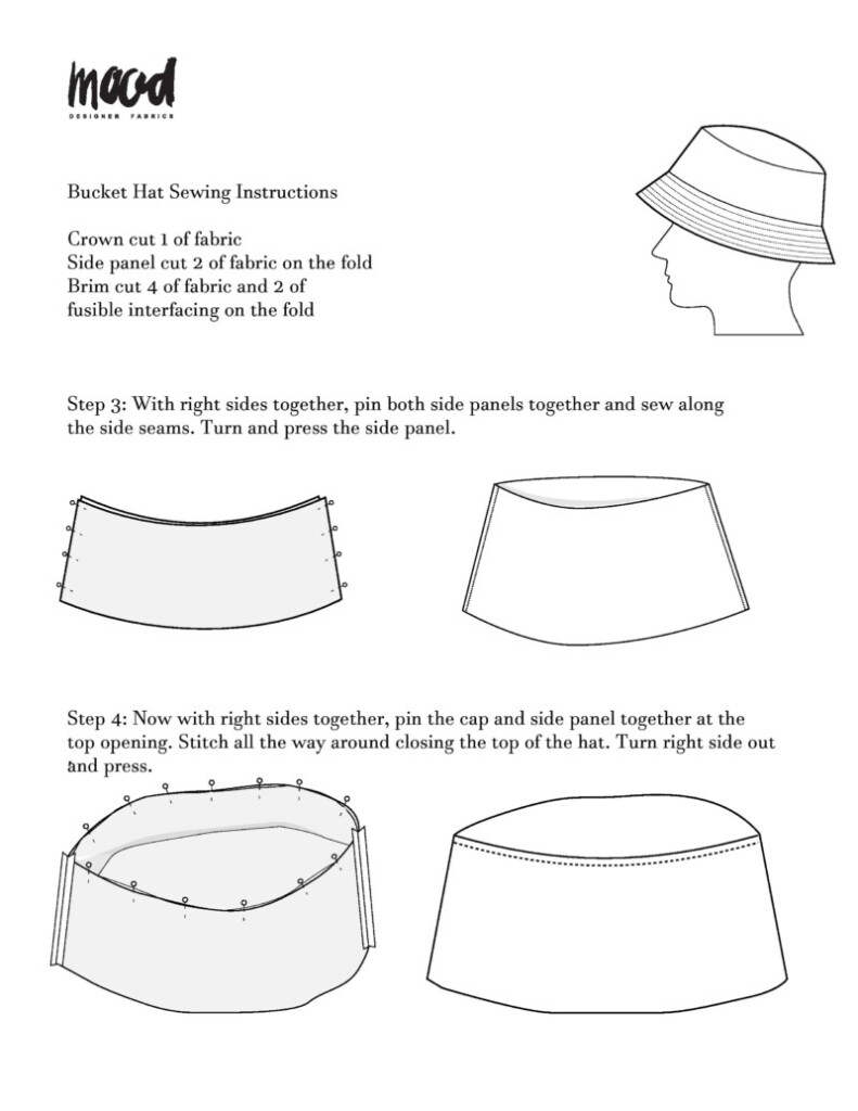 The Bucket Hat Free Sewing Pattern Mood Sewciety