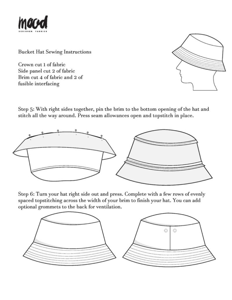 The Bucket Hat Free Sewing Pattern Mood Sewciety