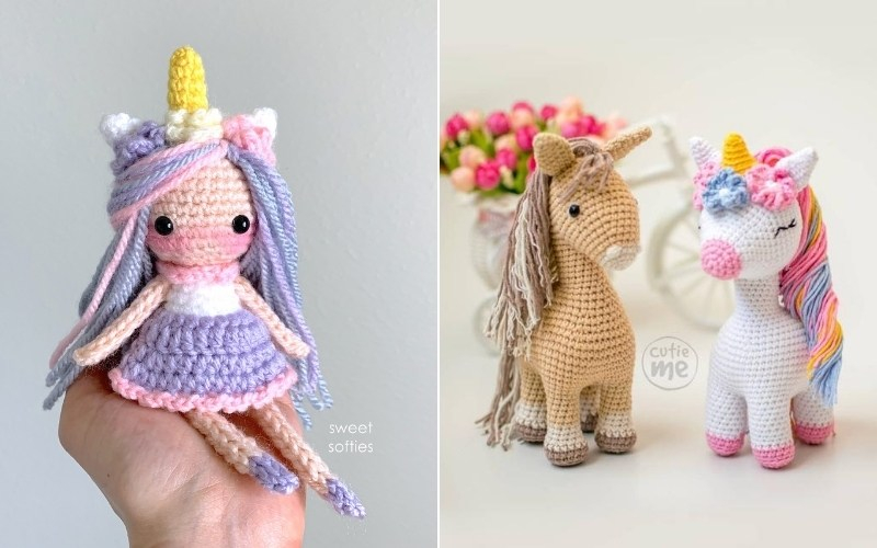 The Cutest Amigurumi Unicorns With Free Crochet Patterns Your Crochet
