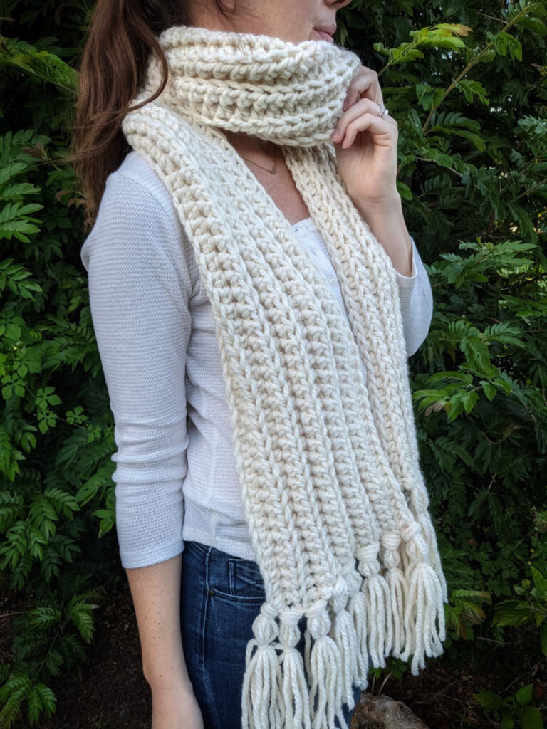 The Easiest Free Chunky Crochet Scarf Pattern Jewels And Jones