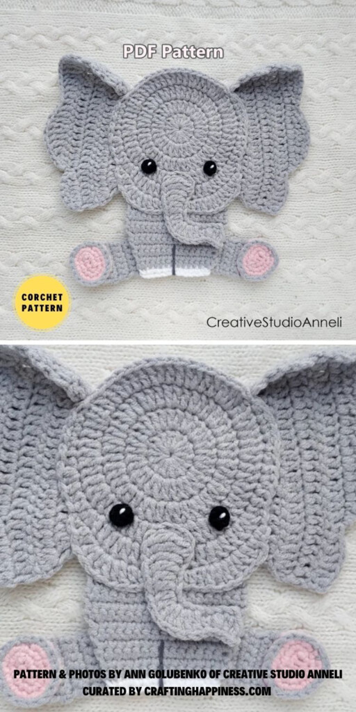 This Collection Of Crochet Animal Appliques Is Perfect For Baby 