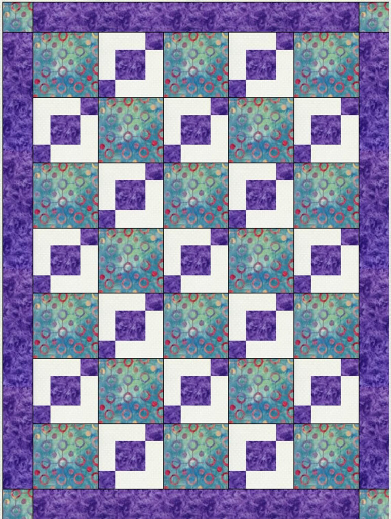 Three Fabric Quilt Patterns Free Follow Simple Instructions On How To 