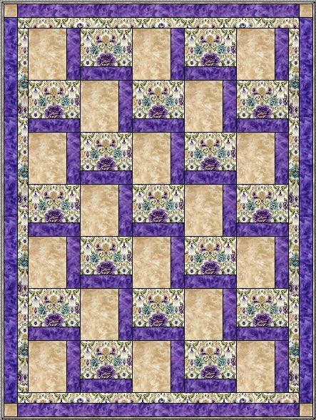 Through The Window Again Free 3 Yard Quilt Pattern Quilt Block 
