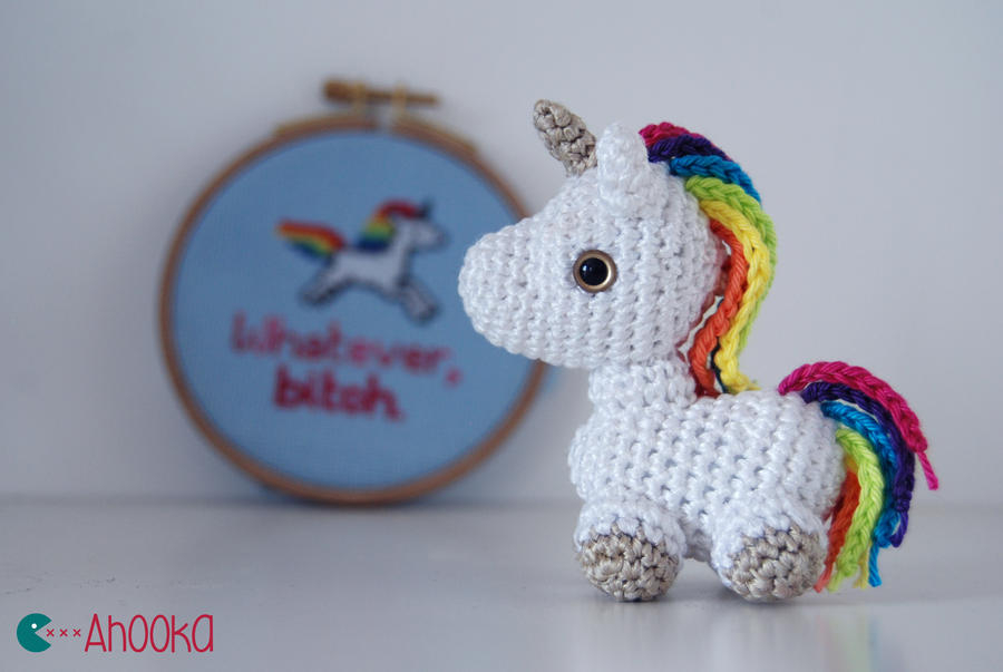 Tiny Unicorn Crochet Amigurumi free Pattern By Ahookamigurumi On 