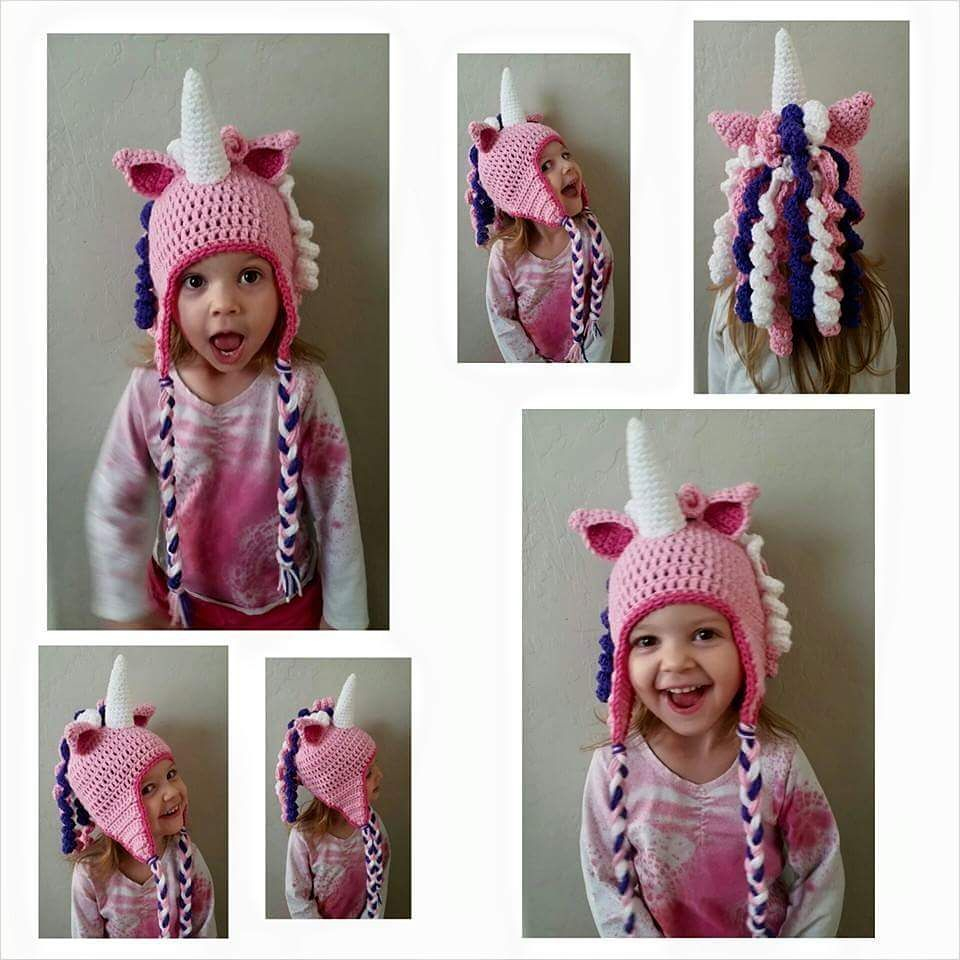 Unicorn Crochet Hat Pattern Free