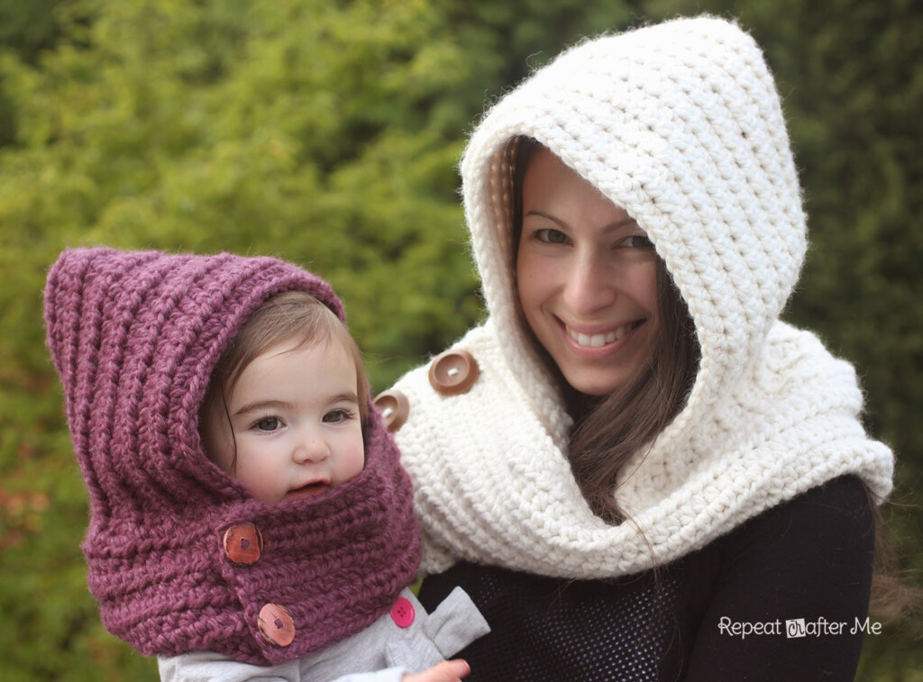 Wonderful DIY Crochet Hooded Cowl With Free Pattern